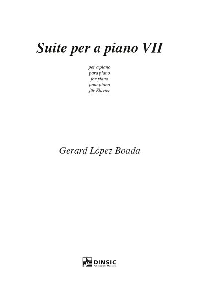 G. Lopez Boada: Suite no.7, Klav
