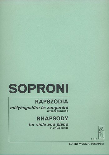 J. Soproni: Rhapsodie, VaKlv (Sppa)