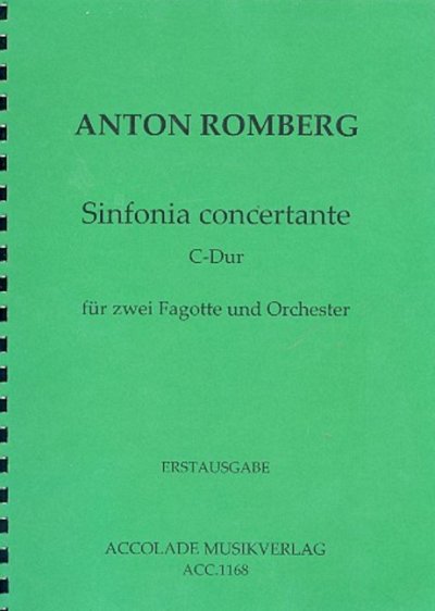 R. Anton: Sinfonia Concertante C-Dur , 2FgOrch (Part.)