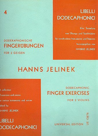 H. Jelinek: Dodekaphonische Fingerübungen Band 4