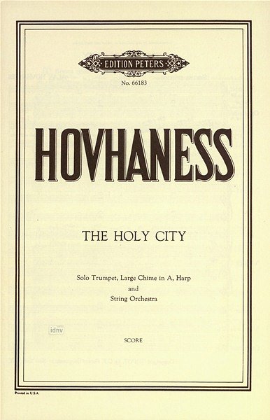 A. Hovhaness: The Holy City Op 218