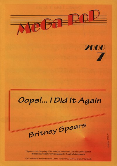 B. Spears: Oops I Did It Again Mega Pop 2000 7