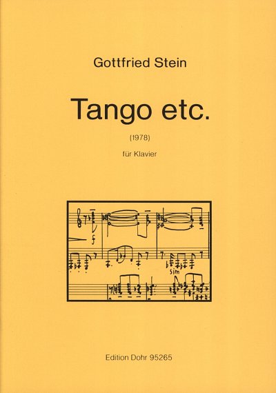 S. Gottfried: Tango etc., Klav (Part.)