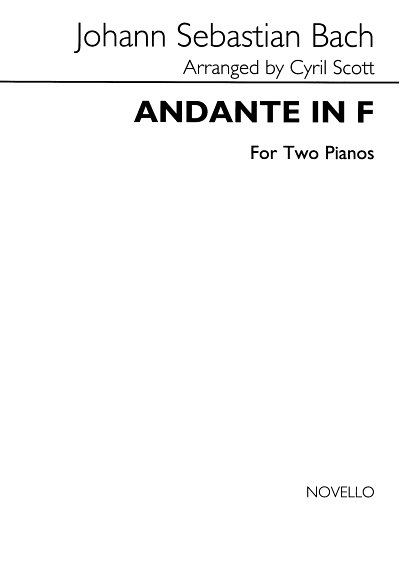 J.S. Bach: Andante In F For Two Pianos, Klav4m (Bu)