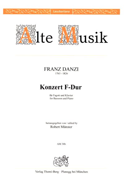 F. Danzi: Konzert für Fagott und Orchester F, FagOrch (KASt)