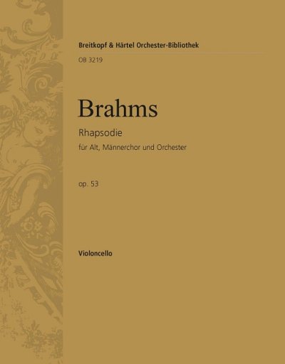 J. Brahms: Rhapsodie op. 53, GesMchOrch