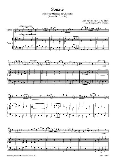 DL: J.-X. Lefevre: Sonate Nr. 3 aus der