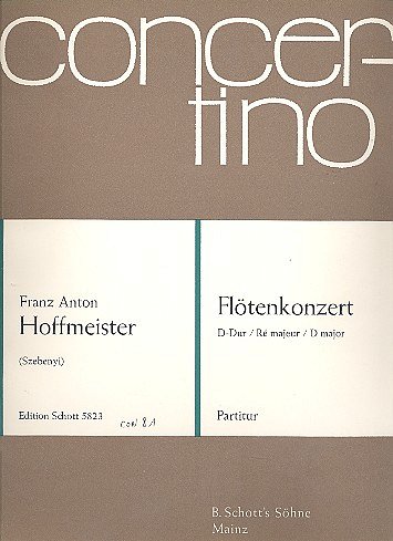 F.A. Hoffmeister: Flötenkonzert D-Dur , FlOrch (Part.)