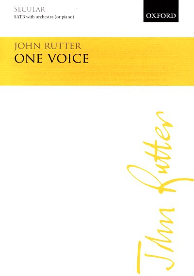 J. Rutter: One Voice, Gch4Orch/Klv (KA)