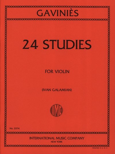 P. Gaviniès: 24 Studi (Galamian), Viol