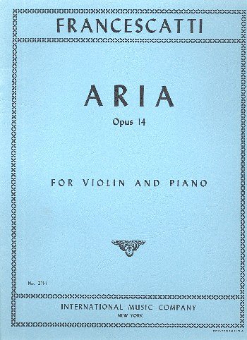 Z. Francescatti: Aria Op. 14, VlKlav (KlavpaSt)