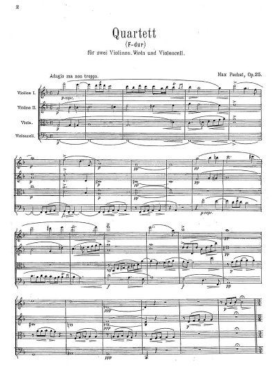 M. Puchat: Quartett in F-dur op. 25