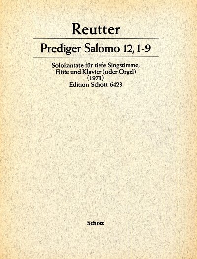H. Reutter: Prediger Salomo (12,1-9) 