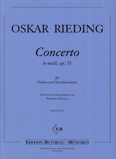 O. Rieding: Concerto h-moll op. 35 für Violi, VlStro (Part.)