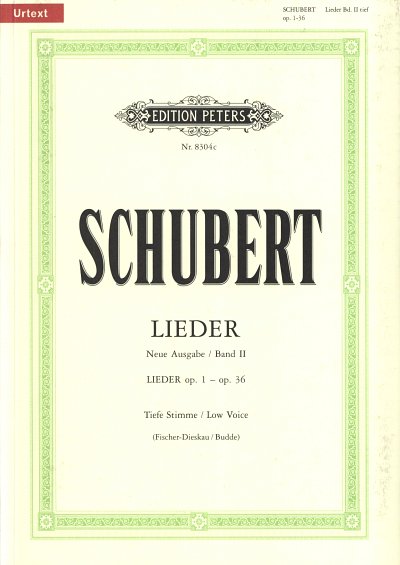 F. Schubert: Lieder 2 - tiefe Stimme, GesTiKlav