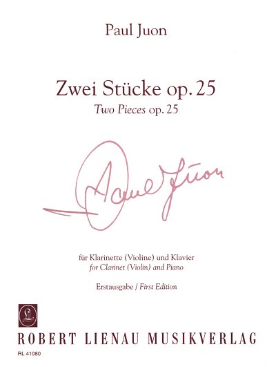P. Juon: Zwei Stücke op. 25 