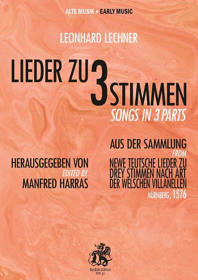 L. Lechner: Lieder zu 3 Stimmen, Ges/3Mel (Sppa)