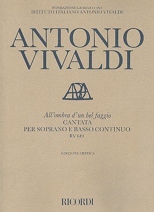 A. Vivaldi: All'Ombra D'Un Bel Faggio Rv 649, GesKlav
