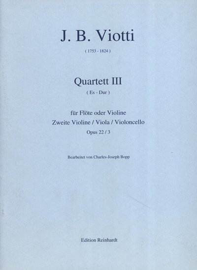 G.B. Viotti: Quartett Op 22/3 Es-Dur