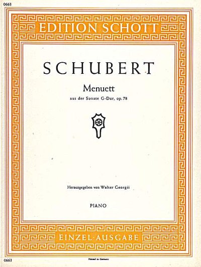 DL: F. Schubert: Menuett, Klav