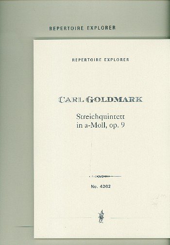 C. Goldmark: Quintett a-Moll op.9