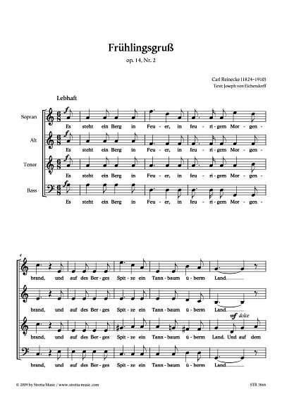 DL: C. Reinecke: Fruehlinsgruss op. 14, Nr. 2