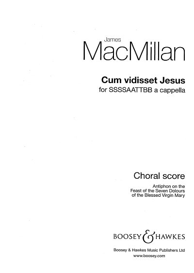 J. MacMillan: Cum Vidisset Jesus (Chpa)