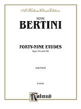 H. Bertini i inni: Bertini: Forty-nine Etudes, Op. 101 & 166