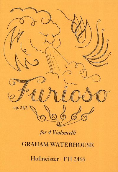 G. Waterhouse: Furioso op.21,3 für 4 Violoncelli (Pa+St)