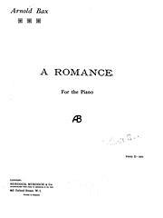 A. Bax: A Romance