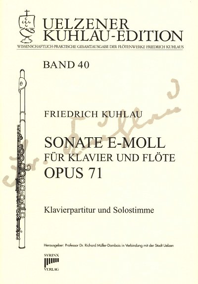 F. Kuhlau: Sonate E-Moll op 71, Floete, Klavier