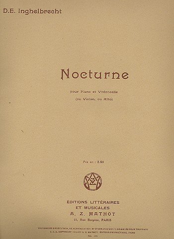 D. Inghelbrecht: Nocturne Violon-Piano, VlKlav (Part.)