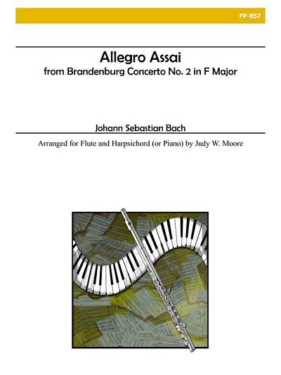 J.S. Bach: Allegro Assai From Brandenburg Conce, FlKlav (Bu)