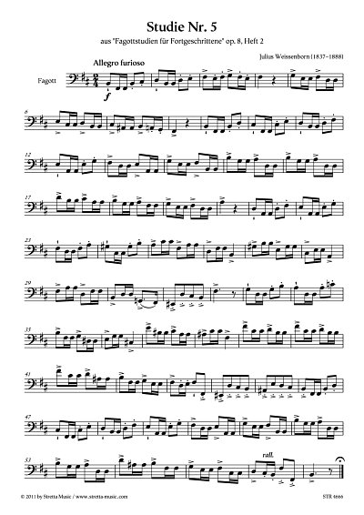 DL: J. Weissenborn: Studie Nr. 5 aus: Fagottstudien fuer For