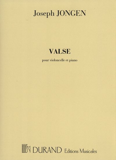 J. Jongen: Valse Violoncelle-Piano , VcKlav (Part.)