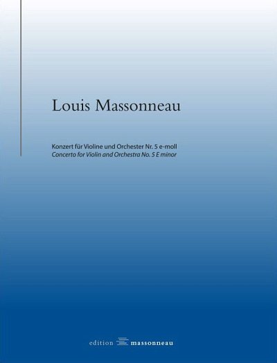 L. Massonneau: Konzert Nr. 5 e-moll