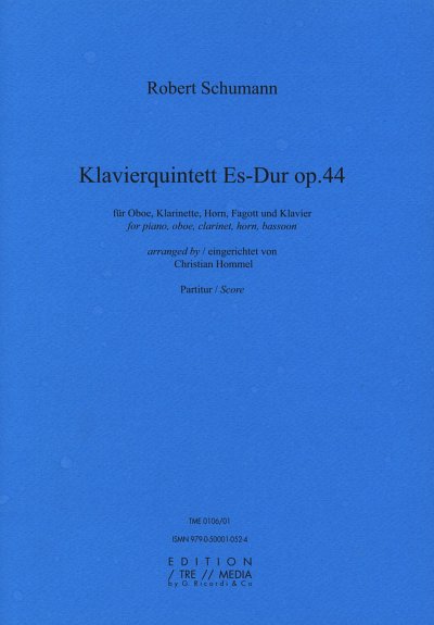 R. Schumann: Klavierquintett Es-Dur op, ObKlrHrFgKlv (Part.)