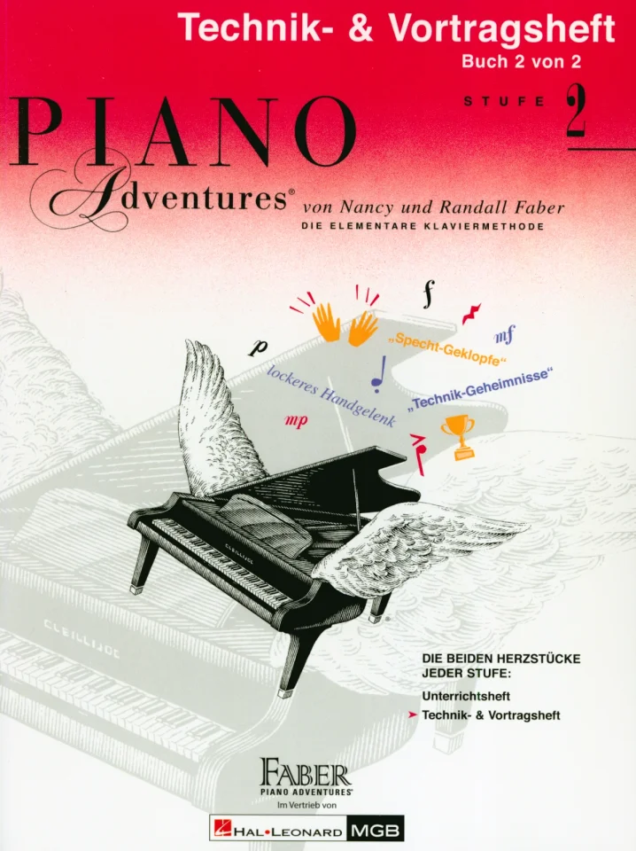 R. Faber: Piano Adventures 2 - Technik- + Vortragsheft, Klav (0)