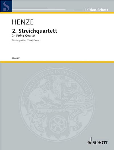 DL: H.W. Henze: 2. Streichquartett, 2VlVaVc (Stp)