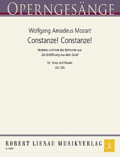 W.A. Mozart: Constanze! (Entführung) 291, GesTeKlav