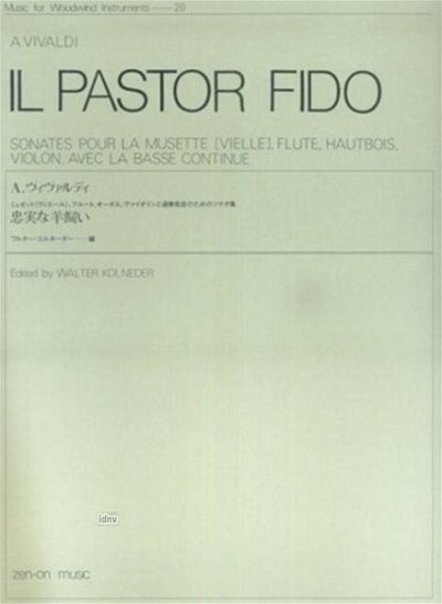 A. Vivaldi: Il Pastor Fido 26, Fl/Ob/VlBc (Pa+St)