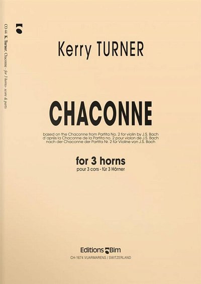 K. Turner: Chaconne, 3Hrn (Pa+St)