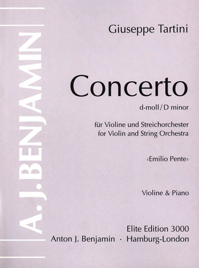 G. Tartini: Konzert d-Moll , VlStro (KASt)