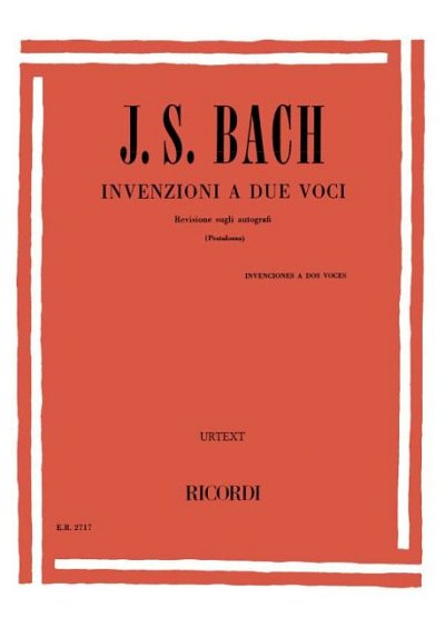 J.S. Bach: Invenzioni A Due Voci, Klav