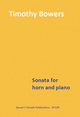 T. Bowers: Sonata For Horn And Piano