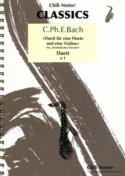 C.P.E. Bach: Duett für eine Flöte und eine Violine, 2Sax