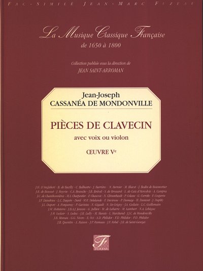Mondonville Jean Joseph Cassanea De: Pieces De Clavecin Avec