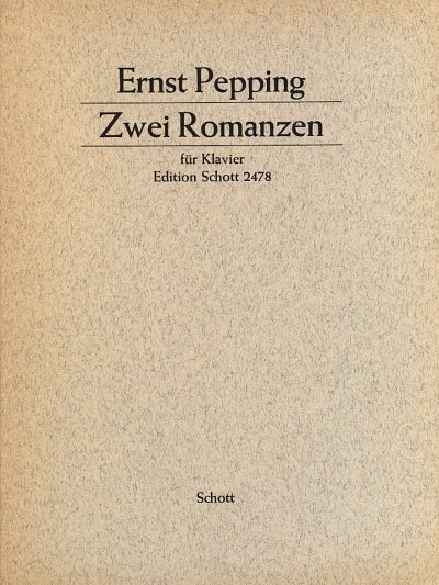 E. Pepping: Zwei Romanzen , Klav
