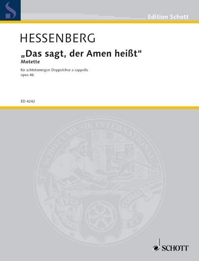 K. Hessenberg: Das sagt, der Amen heißt