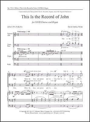 D.A. White: This Is the Record of John